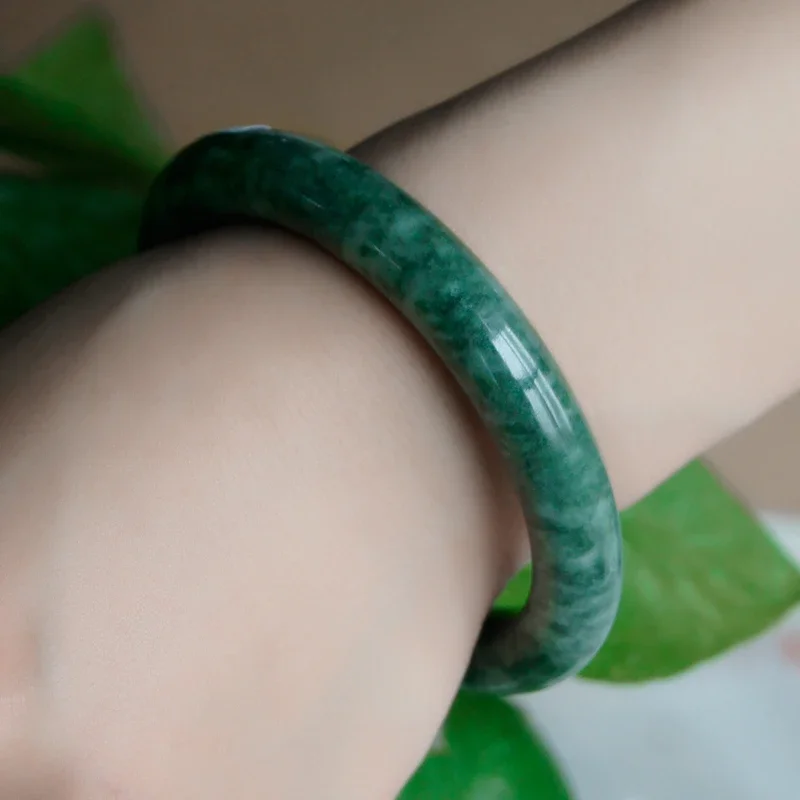 Real Jade Bracelets for Women Green Bangles Natural Jewelry Charms Gemstone Gift Fashion Amulets Chinese Bangle Luxury Stone