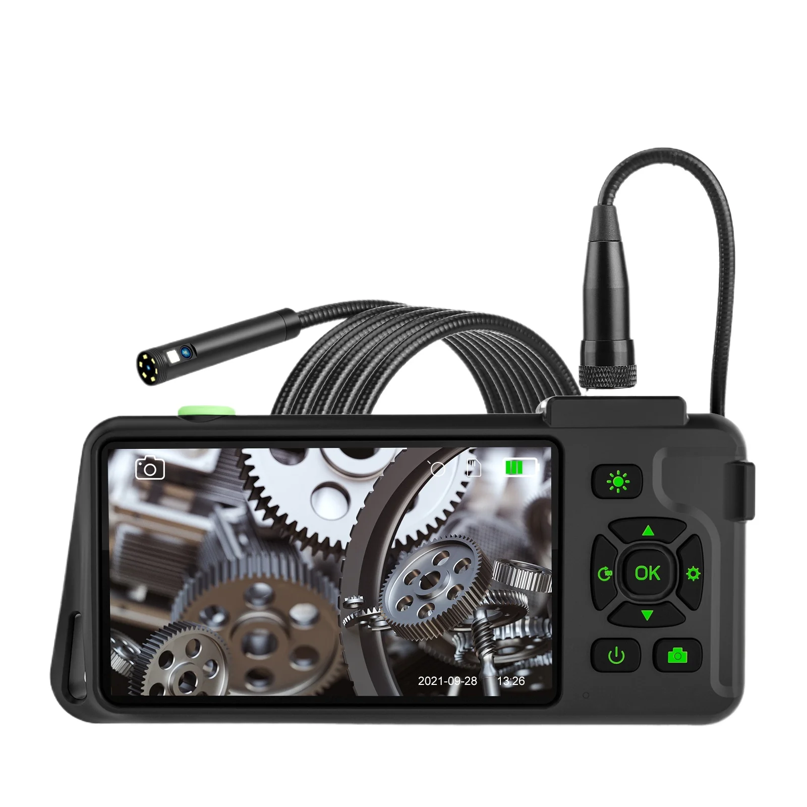Industrial Endoscope 4.5/5 Inch Display Video Car Maintenance Pipe Inspection Machinery Tools Wide Angle