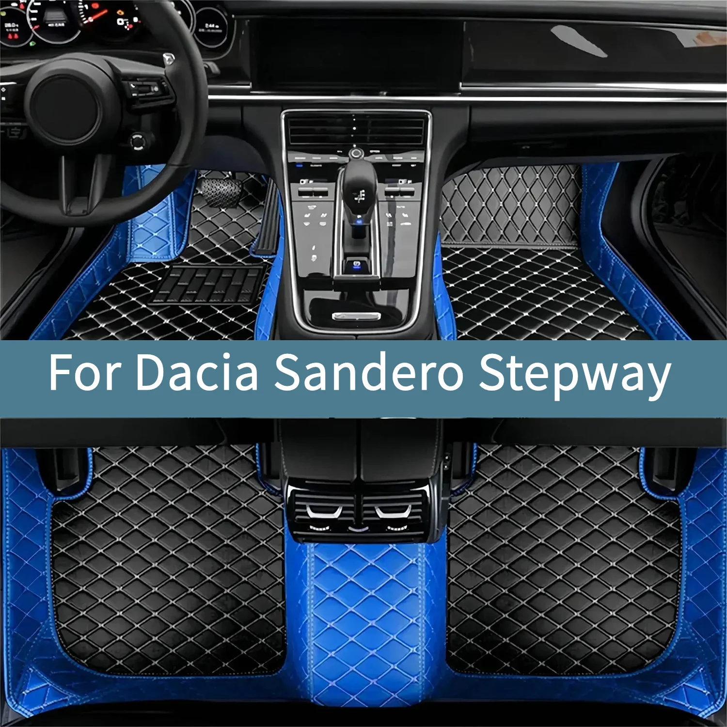 

Автомобильные коврики для Dacia Sandero Stepway 2014 2015 2016 2017 2018 2019 2020 Водонепроницаемые полный комплект ковриков для автомобилей Аксессуары
