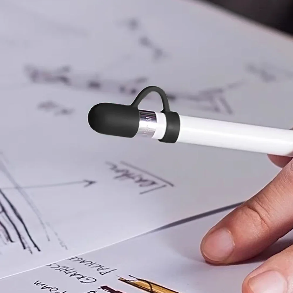 Replacement Pen Cap For iPad Pencil 1st Soft Silicone Protective Case Sleeve Anti Loss Caps Holder For iPencil Accessories