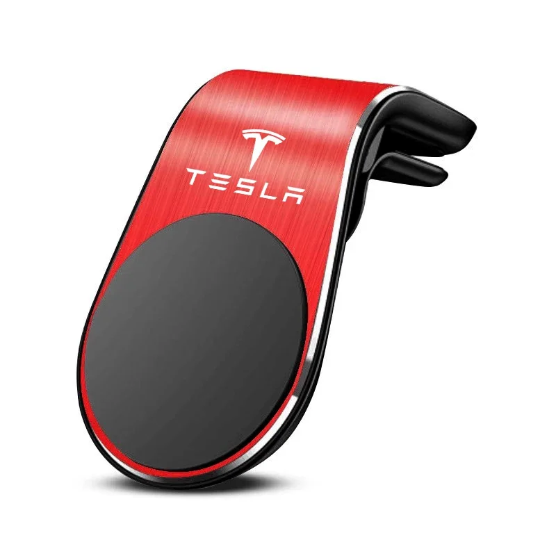 Auto Magnetische Telefoonstandaard Luchtuitlaat Clip Telefoonstandaard Accessoires Voor Tesla Model 3 Y S X Cybertruck Juguete Roadster Coil Bonina