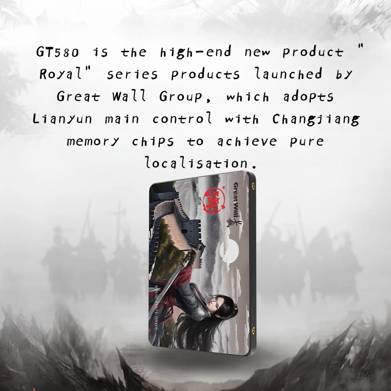 Great Wall-Disque dur interne SSD, interface SATA 3, vitesse de lecture 512 Mo/s, pour ordinateur de bureau et portable, 540 Go