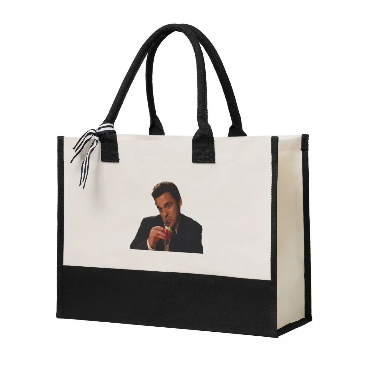 

Canvas Gift Shopping Bag Drunk Nick Canvas Large Capacity Bag Customizable Quality Gifts