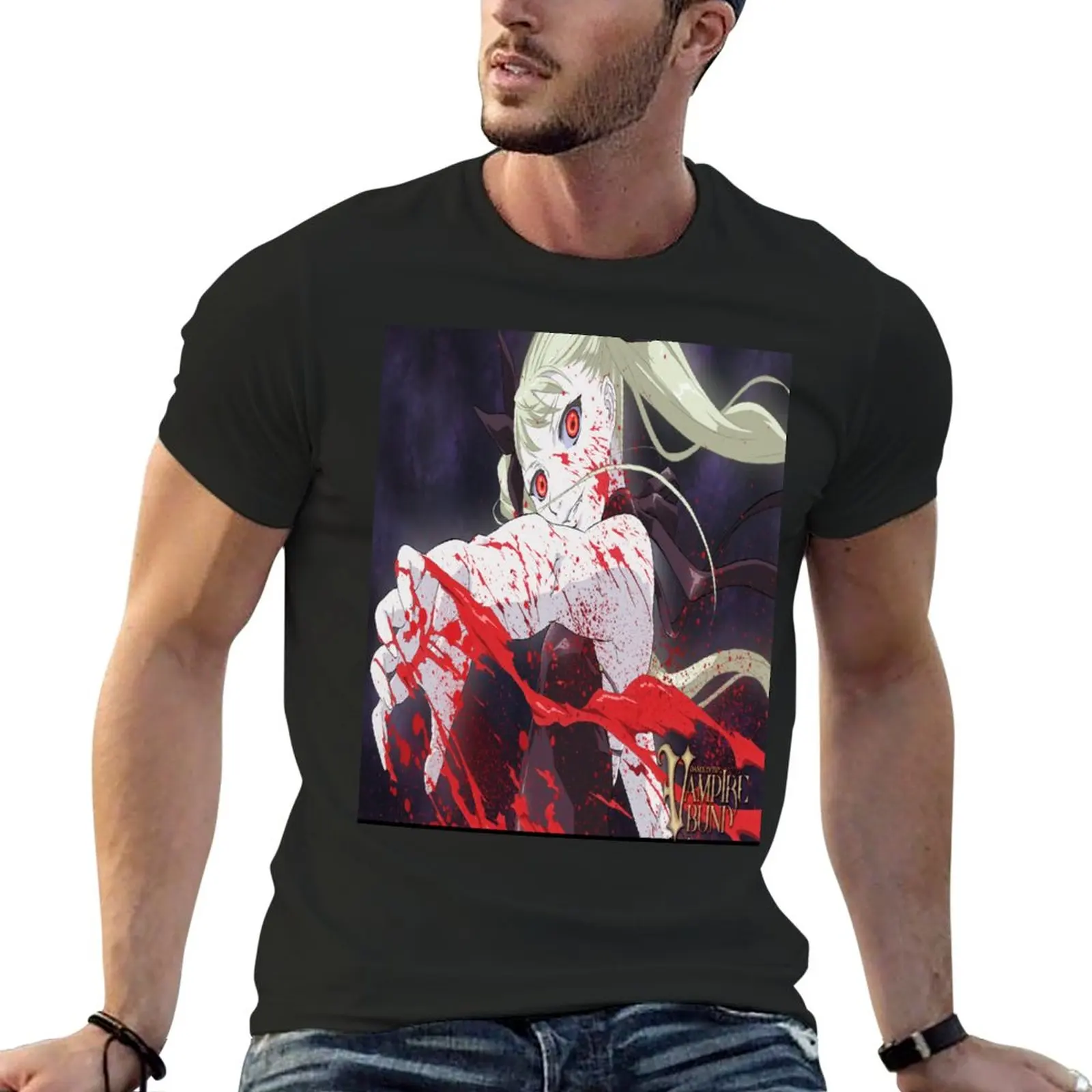 Mina Tepes Dance in the Vampire Bund T-Shirt summer tops funny t shirt hippie clothes quick drying shirt funny t shirts for men