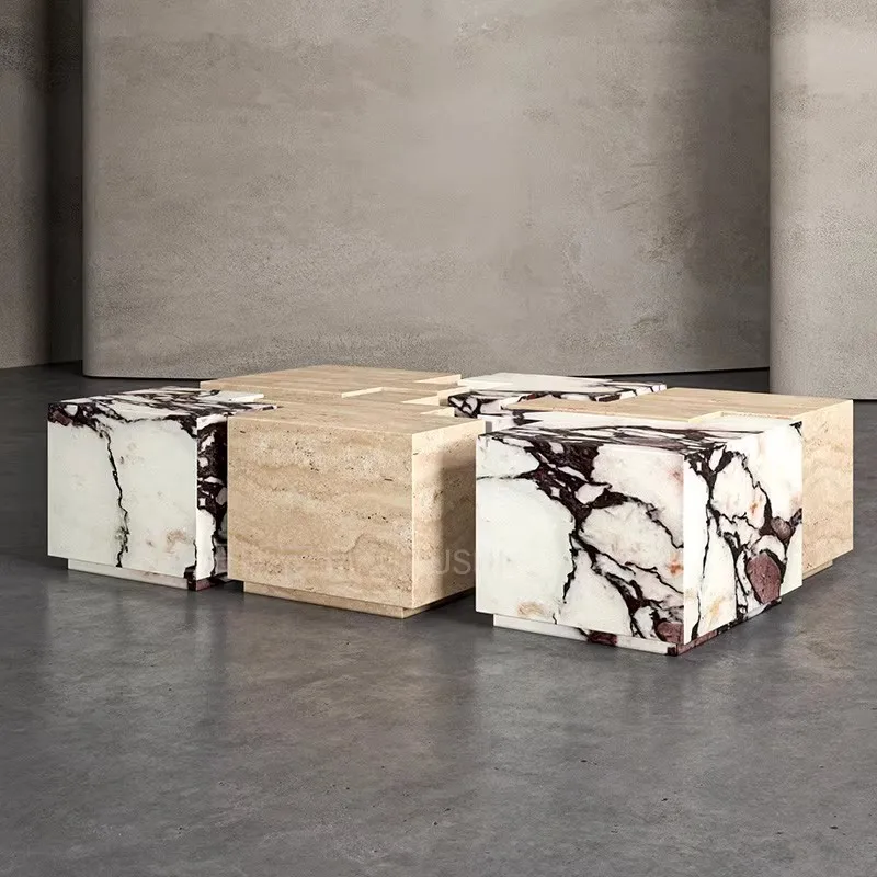 LMM coffee table creative light luxury modern simple living room home luxury stone coffee table