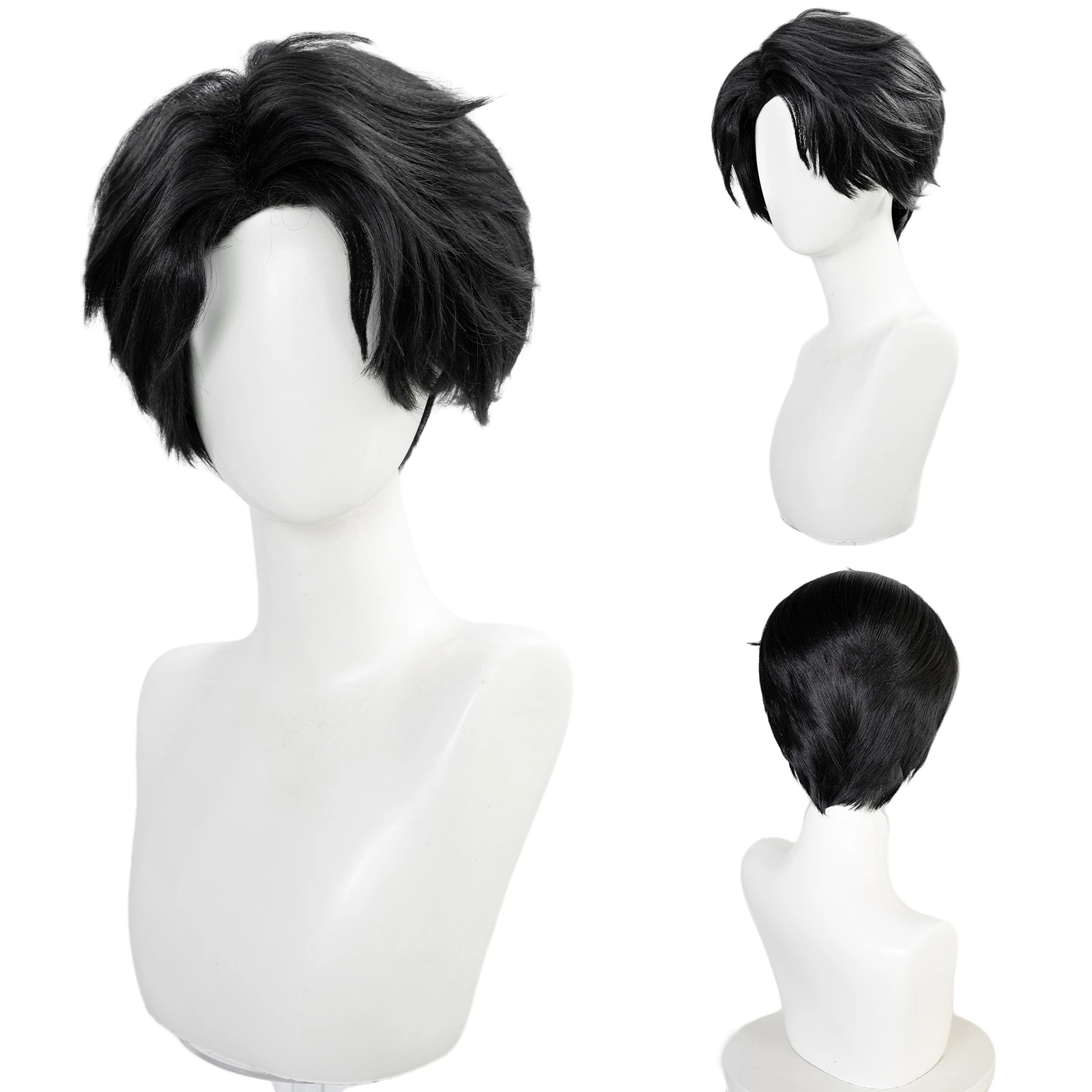 باروكات ساجا بويز كينيو جينو التأثيرية، باروكات شعر صناعية مقاومة للحرارة لحفلات الهالوين