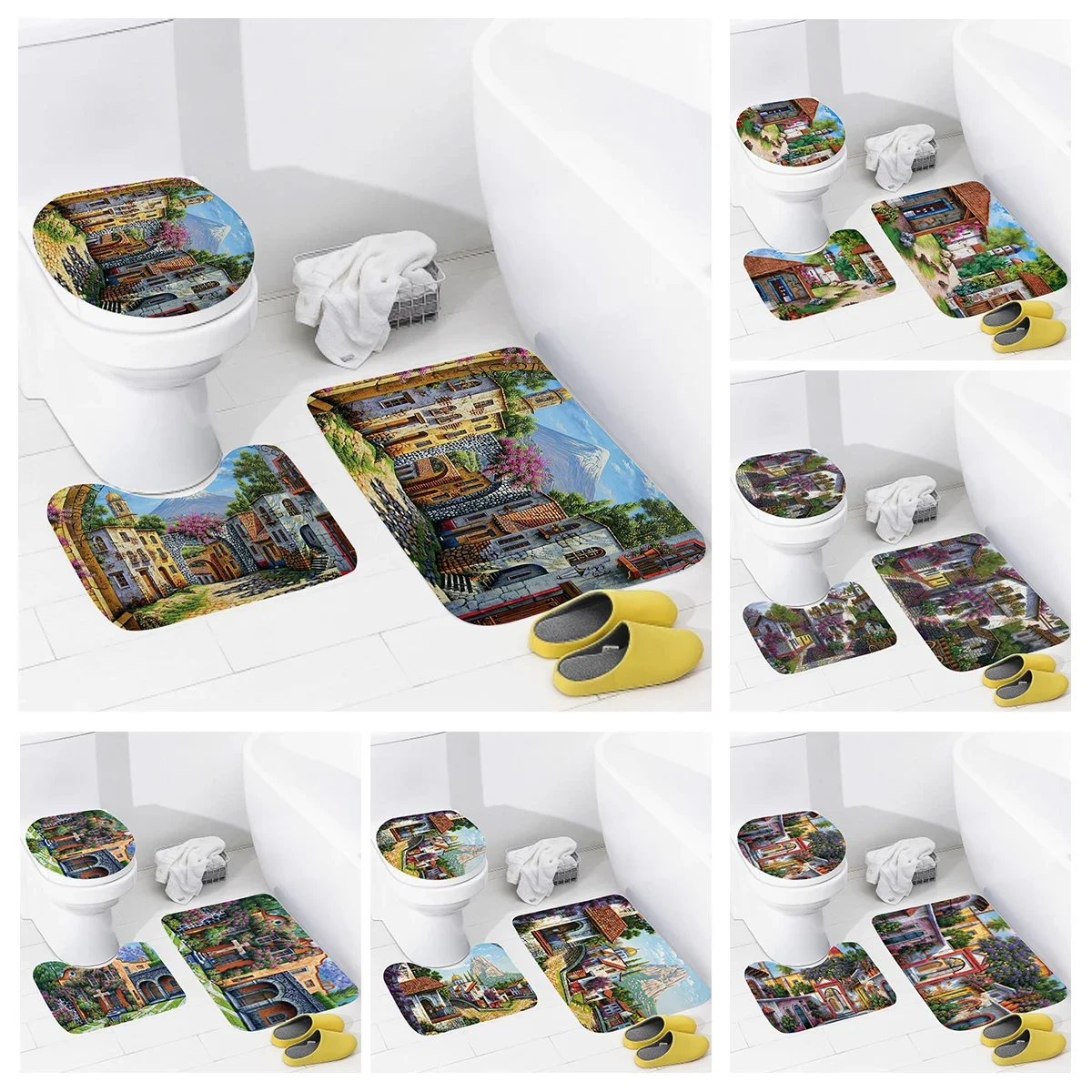 

home bathroom floor mats Colorful animals Bath Foot mat modern bathroom accessories rug Toilet mat Bathtub anti-slip carpet