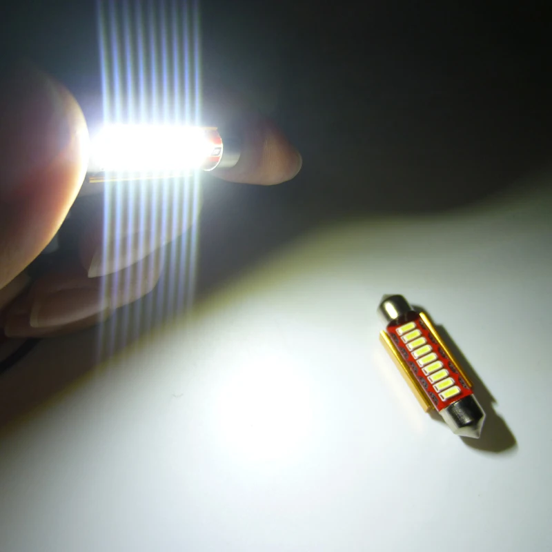 2x 31mm 36mm 39mm 41mm CANBUS Led SV8,5 264 Festoon Interior Light Car Led Lamp Dome Bulb Truck Light License Plate Light White