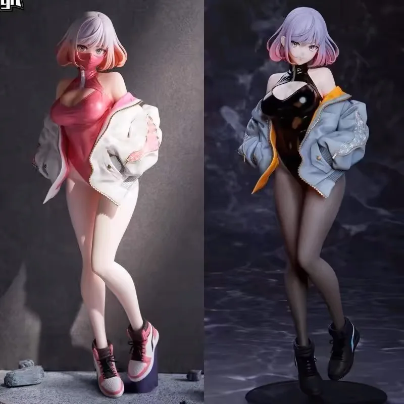 

In Stock 22.5cm Action Figure Masked Girl Luna Illustration Biya Painter Manga Figure Pvc Model Peripherals Manga Collect Gifts