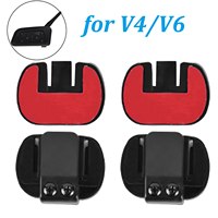 2PCS for EJEAS V6 Pro V4 PLUS(3.5mm Jack) Mounting Clip Double-Sided Tape Base Motorcycle Helmet Headset Bluetooth Intercom