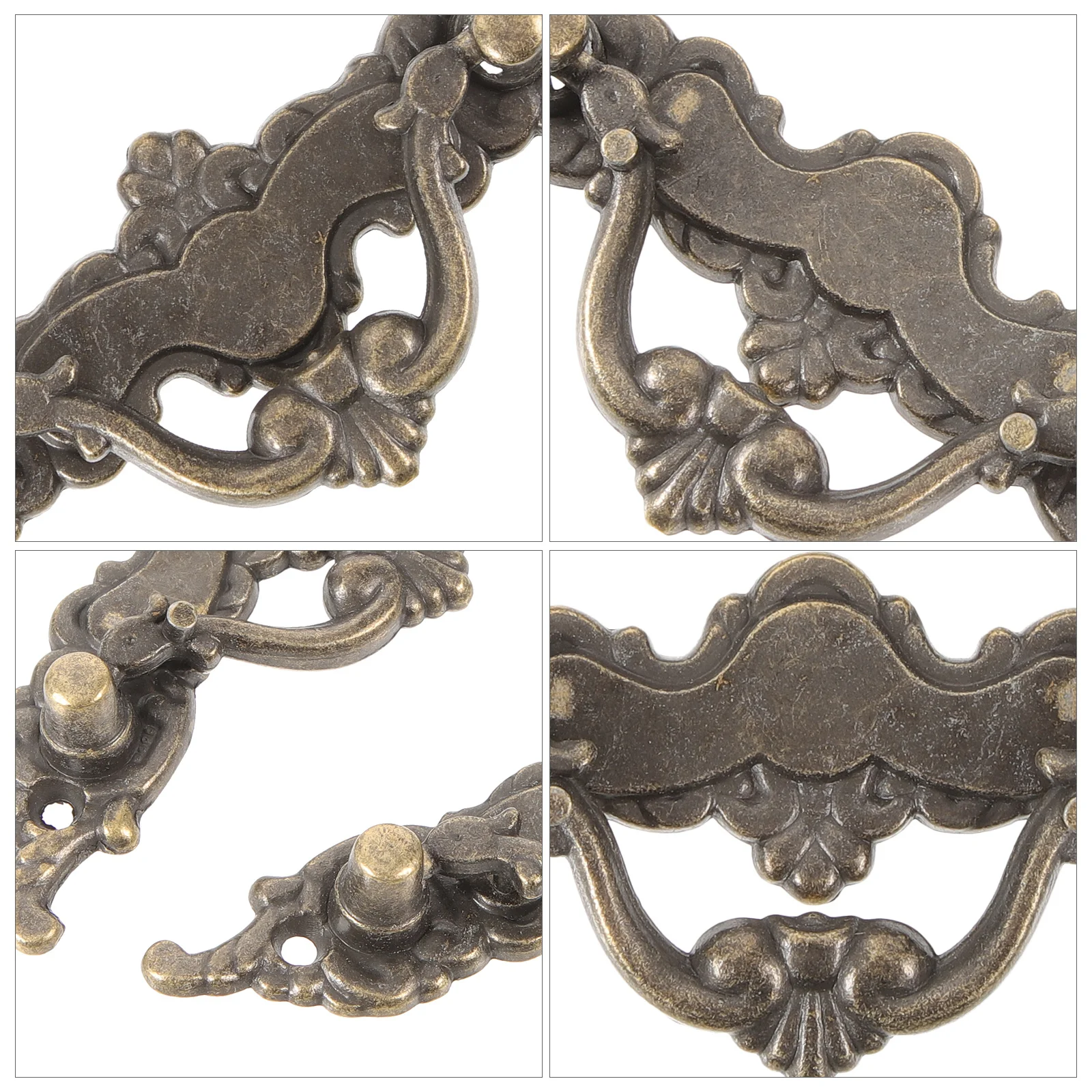 2 قطعة مقابض خزانة عتيقة، تصميم مدمج وخفيف الوزن، سهل التركيب، مقابض وأُكر لخزانة الملابس بشكل أفضل #4