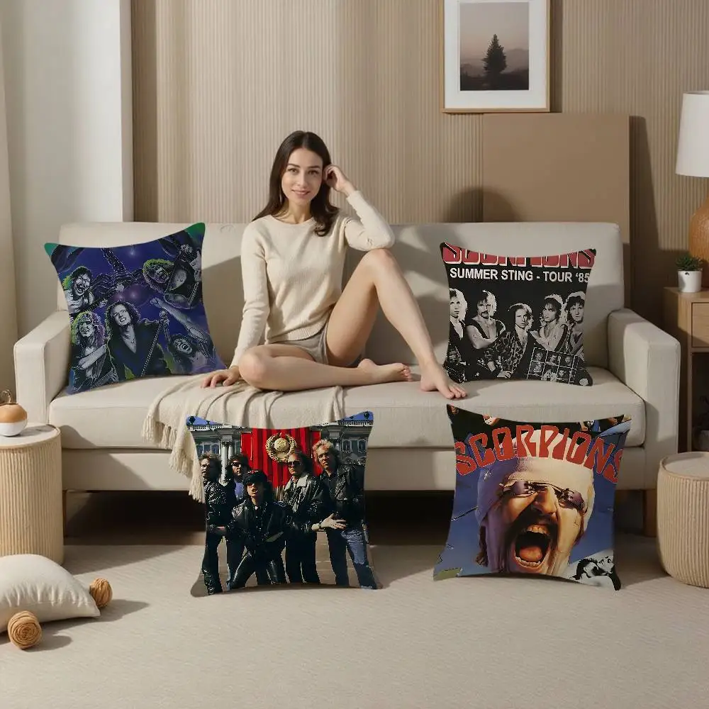 

Классическая твердая рок-группа S-Scorpions, персонализированная наволочка для детской спальни, дикий декор для вечеринки, наволочка, детский подарок на день рождения и душ