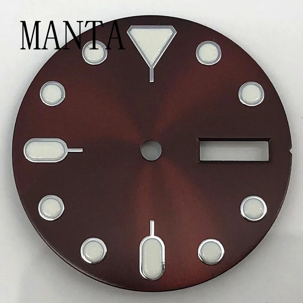 مانتا 28.5 ملم قرص معقم مضيء FitNH36 أجزاء ساعة حركة ميكانيكية أوتوماتيكية