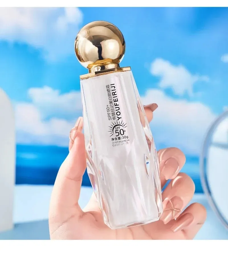 Crème solaire combinée pour le corps et le visage, correcteur d'isolation blanchissant SPF50+, protège entièrement la peau des dommages causés par les UV