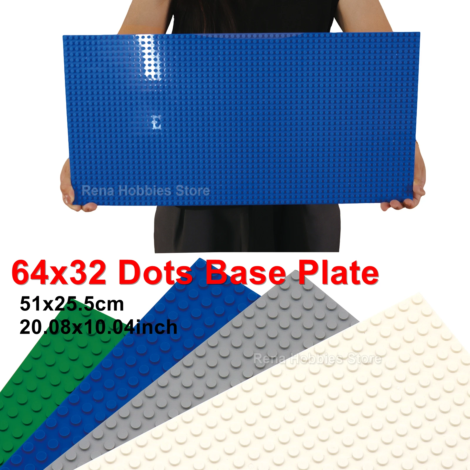 

3 шт. 32x64 точечная опорная пластина DIY собранные маленькие строительные блоки классические кирпичи опорная пластина для MOC городские фигурки строительства