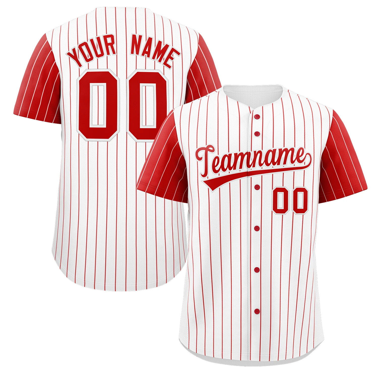 Personalzied Baseball Jersey Pinstripe Printed Team Name Number Sport T-Shirt for Men/Boy Outfits Jersey