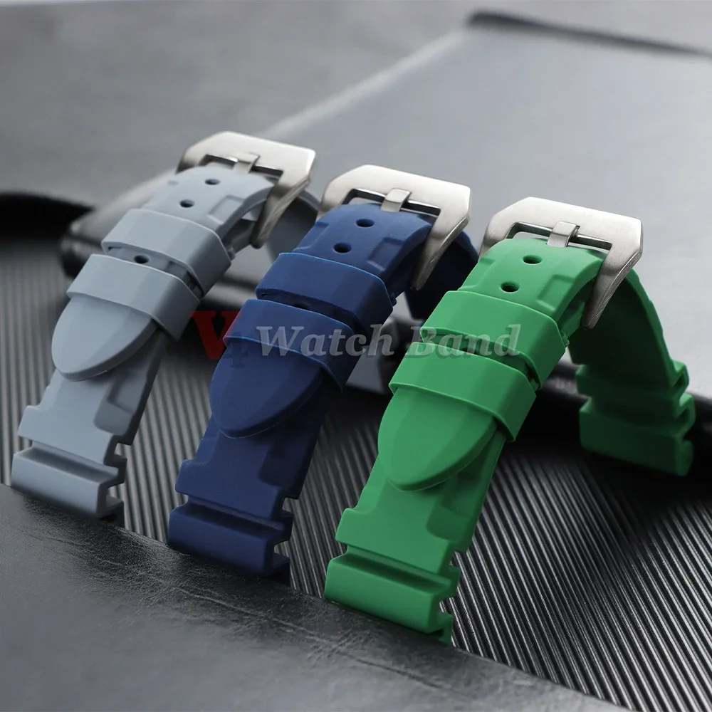 22mm 24mm 26mm Gummi-Uhrenarmband für Panerai Silikonarmband für SUBMERSIBLE PAM441/351/111 Uhrenband Armband Weiche Sportbänder – Detail 2