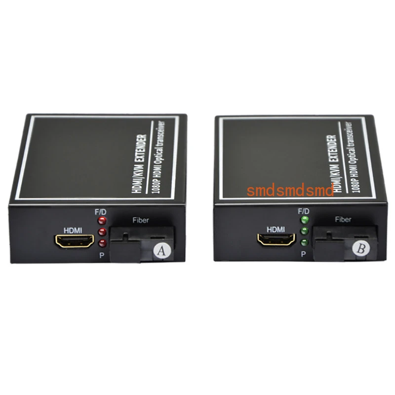 1Pair HDMI + USB Optical Extender Transceiver HD Audio and Video Optical Fiber Translate With KVM Keyboard Mouse Transmit 20km