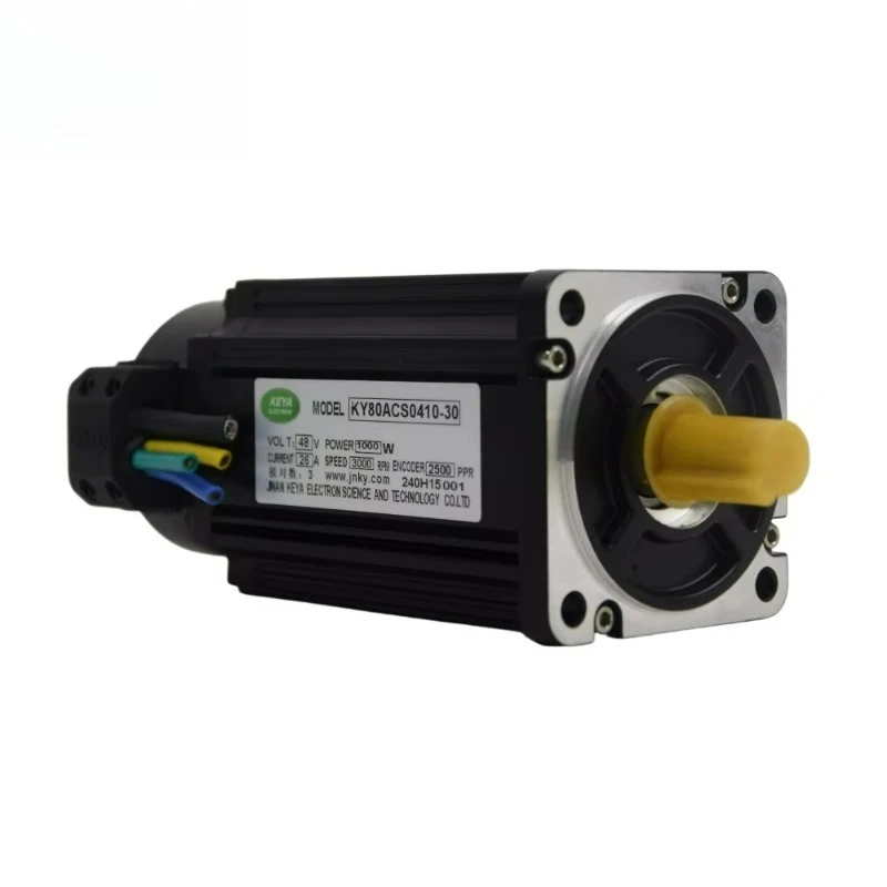CE Certification 48V 1KW 26A 3000RPM DC Servo Motor With Incremental Encoder