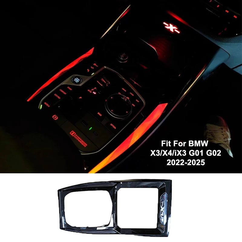 

11 Colors LED Ambient Light for BMW X3 X4 G01 G02 IX3 2022-2024 Center Console Saddle Crystal Interior Decorative Strip