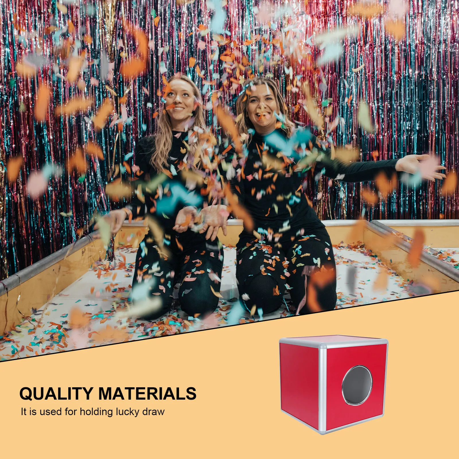 1 pcs Acrylic Ballot Box Suggestion Donation Voting Fundraising Collection Halloween Christmas New Year Acrylic Raffle Box Heavy