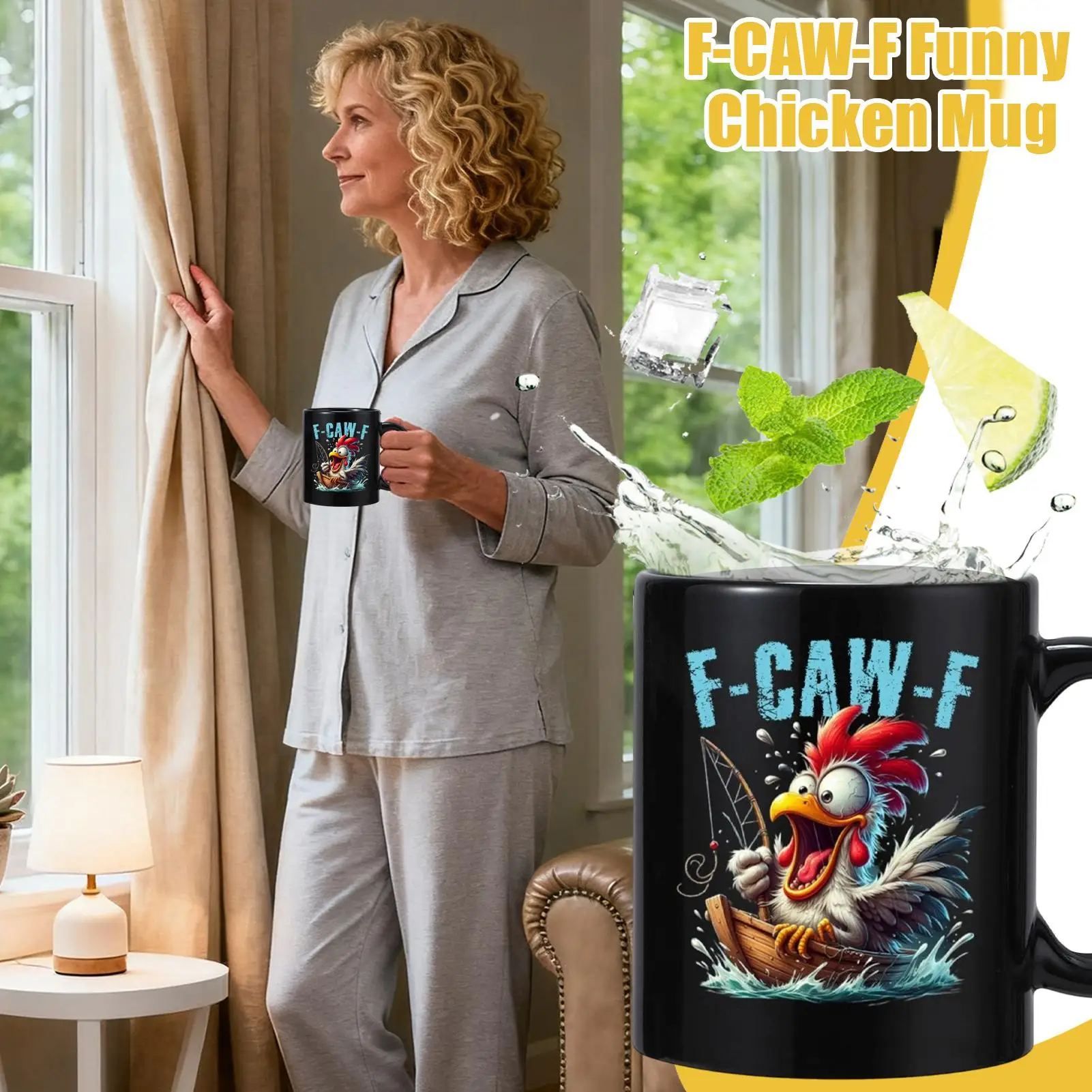 

Керамическая кружка, 12 унций, керамическая забавная куриная чашка, кружка для чая с петухом для коллеков, женская чайная работа, кофе, молоко, горячий какао, напиток на день рождения