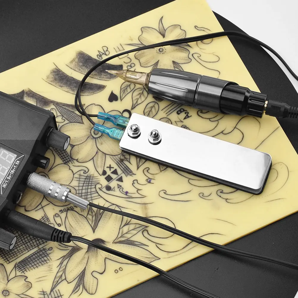 

Прямоугольный 140 см силиконовый ножной переключатель из нержавеющей стали для татуировки, профессиональные аксессуары для тату-машин