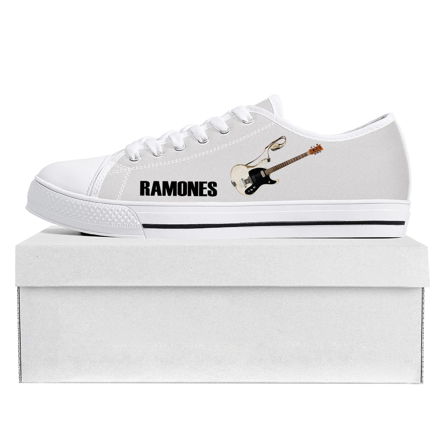 Ramone Eagle Punk Rock Band Fashion Low Top High Quality Sneakers Mens Womens Teenager Canvas Sneaker Couple Shoes Custom Shoe