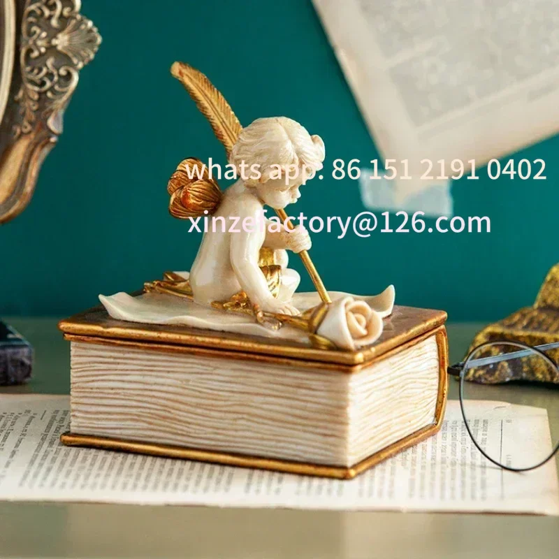 

Customizable przechowywania biżuterii w stylu europejskim Kreatywna dekoracja stołu Wykwintne ozdoby do salonu Elegan