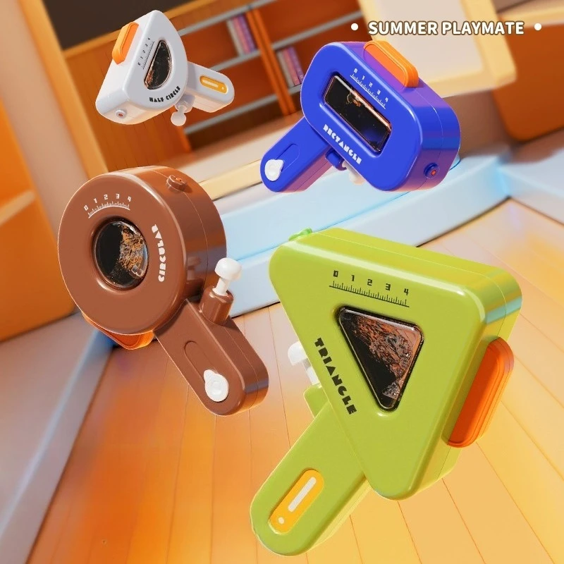 เด็กคณิตศาสตร์เรขาคณิตรุ่นปืนของเล่นปืนฉีดน้ํา,ของเล่นชายหาด,ของเล่นอาบน้ํา,ของเล่นแบบโต้ตอบสําหรับผู้ปกครอง-เด็ก