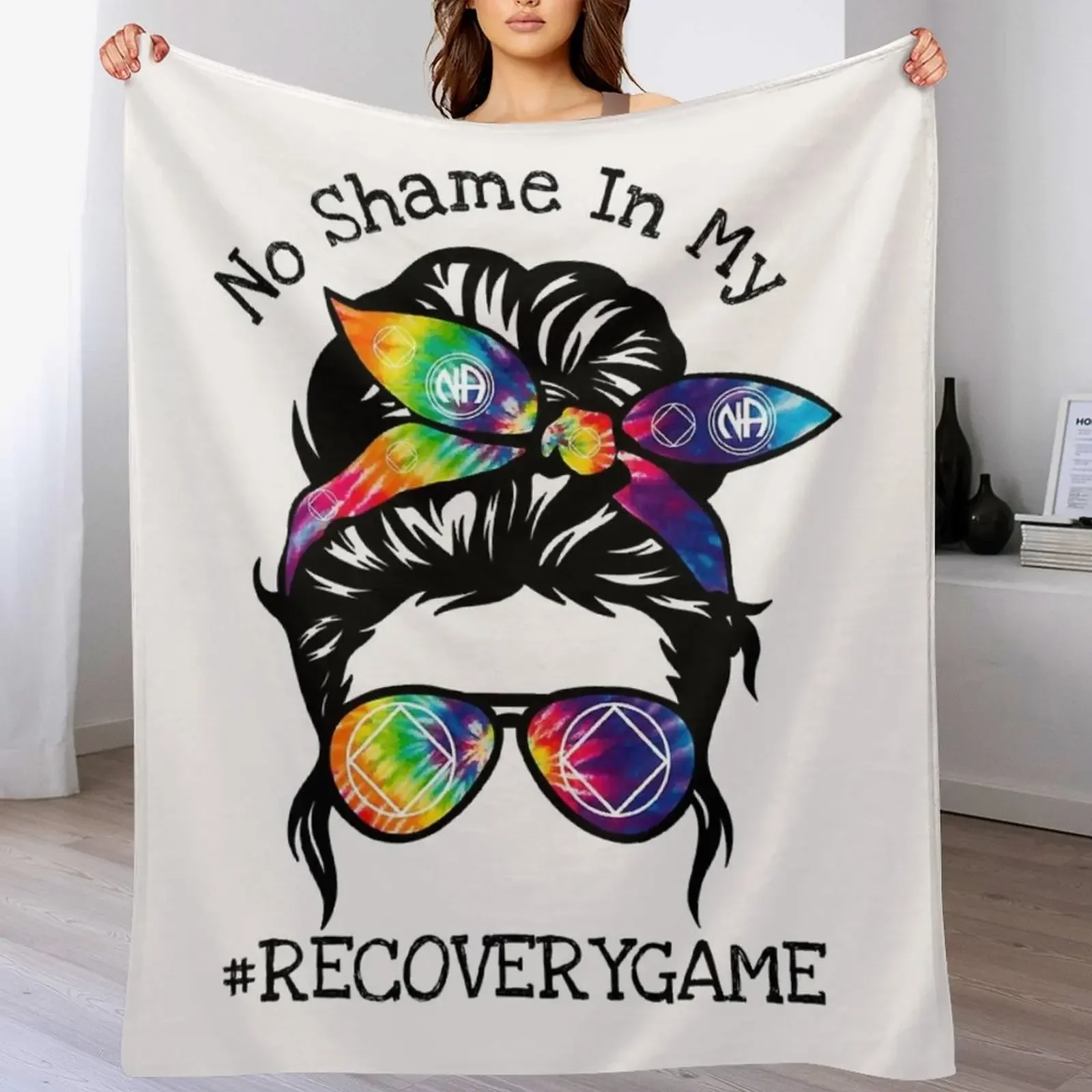 

NarcoticsWomens Sobriety Gifts AA NA Throw Blanket For Decorative Sofa Hairys Beautifuls Winter beds Blankets