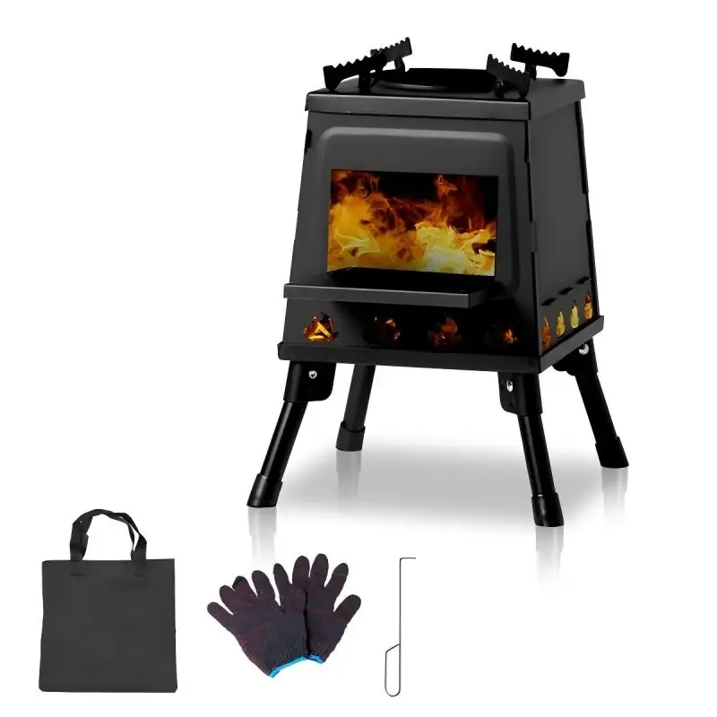 Portable Wood Burning Camp Stove 27x27x34cm Foldable Shipped from USA  Fast Delivery