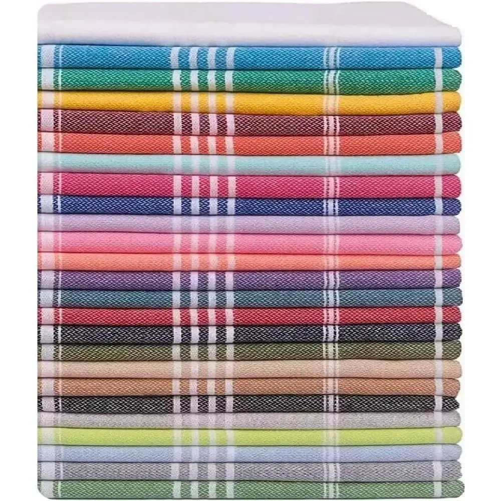 

Turkish Beach Towels Oversized, 100% Cotton Bulk Large Bath Pool Towel Quick Dry Absorbent Sand ree Light Weight Travel Blanket