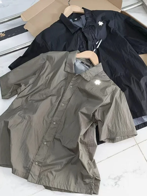 Cooling Lightweight Nylon Fabric Shirt Outdoor Functional Style Short Sleeve Hiking GD Self-Contained Temperature Reduction