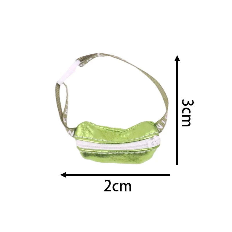 Odpowiednie akcesorium dla lalek Labubu 17 cm - saszetka biodrowa w różnych kolorach, kolorowa torba z efektem gradientu, prezent dla dzieci.