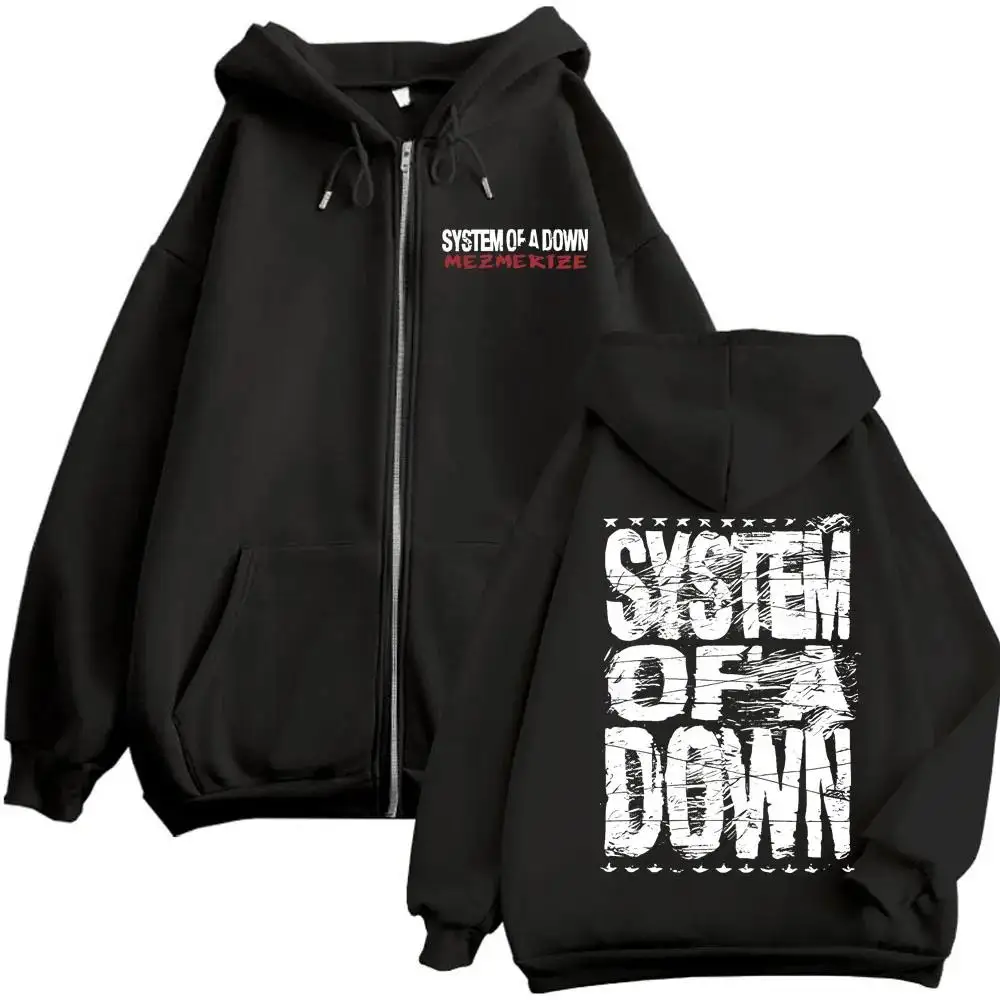 

Толстовка на молнии System of A Down Mezmerize Merch в стиле альтернативного металла, рок, хип-хоп, винтажные пуловеры унисекс