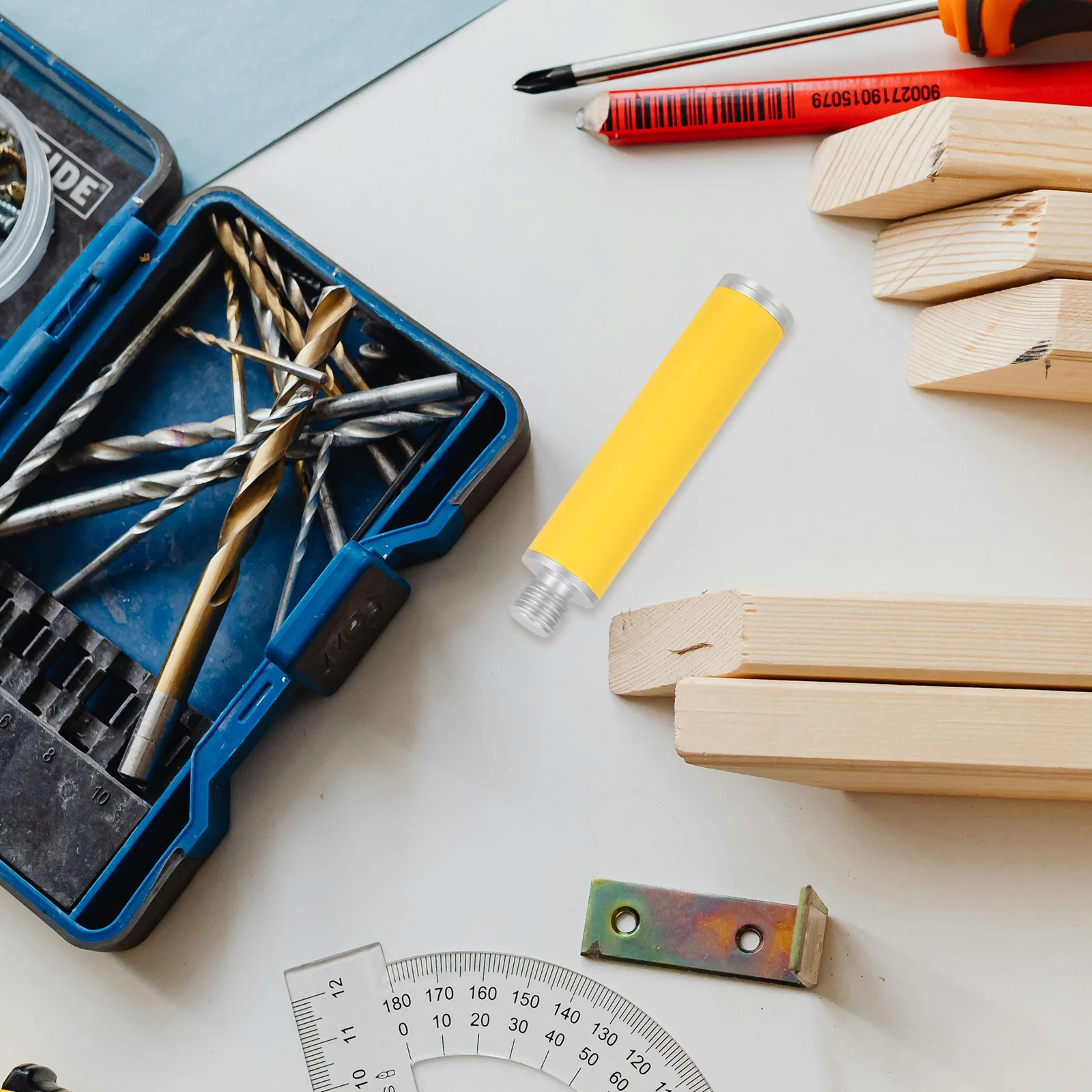 

Aluminum Alloy Extension Rod 25Cm Universal Threaded Replacement For Gps Surveying Equipment High Precision Survey Pole For