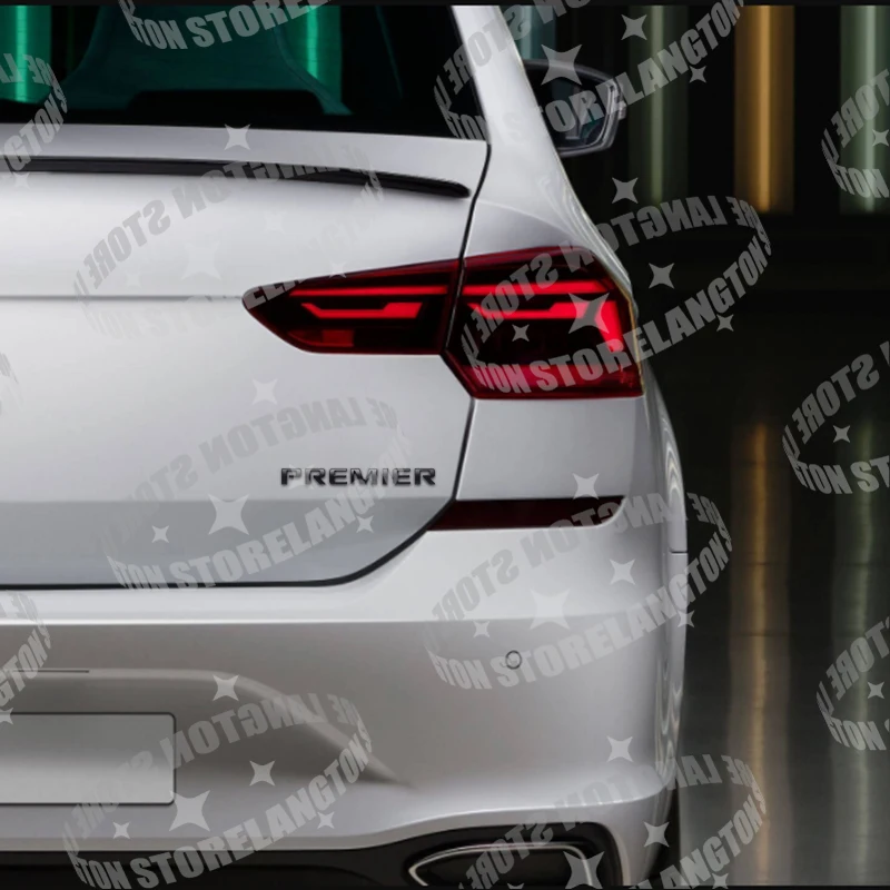 Metal Car Body Premier Letter Emblem 3D Sticker Tail Decals For Chevrolet Blazer Traverse Trailblazer Malibu Suburban Equinox