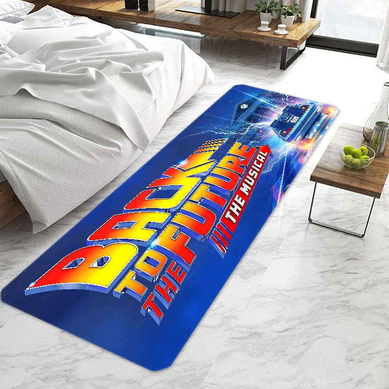 

Back To The Future Door Mat Entrance Doormat Non-slip Washable Kitchen Carpet Living Room Hallway Rugs Door Mats Bathroom Bath