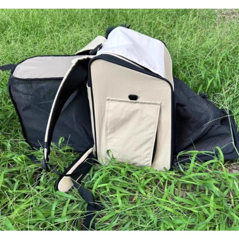 Pet Bag Cat Dog Tent Bag with Cat Nest Large Capacity Go Out Portable Breathable Double Shoulder Cat Bag
