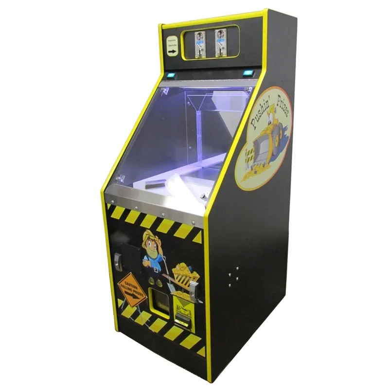 Factory direct selling amusement park 1 person play coin pusher machine high quality mini coin pusher machine