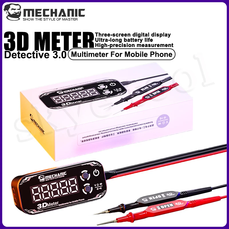 

MECHANIC 3D Meter Digital Multimeter with Triple Display High Precision Measurement Long Battery Life 4 Modes for Repair Tools