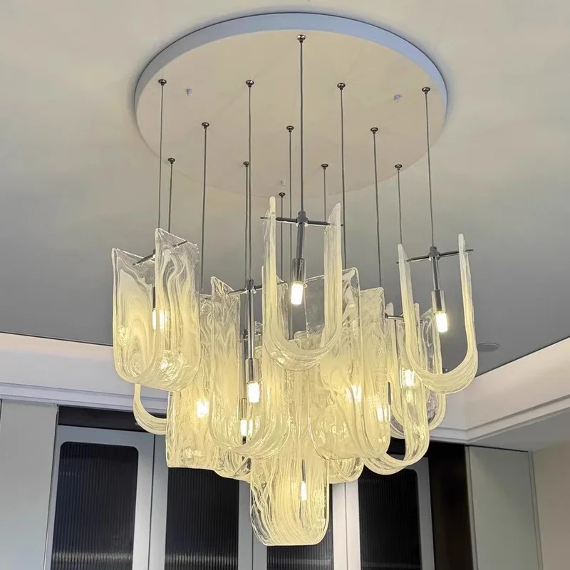 

Luxury Glass Pendant Ceiling Light Fixture Suspension Chandelier Lights Lighting Lamps Decoration Home Dining Table Light Lustre