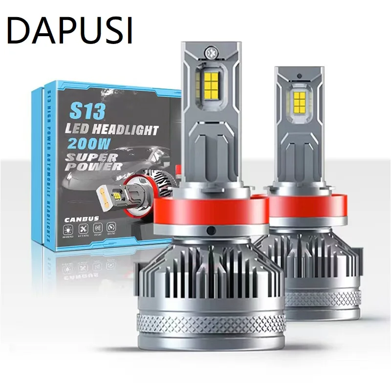 

200W H4 LED Headlight Bulb H1 H3 H7 H11 H8 H9 880 881 9005 HB3 9006 HB4 9012 9004 9007 9008/H13 Canbus Car Headlamps 23000LM