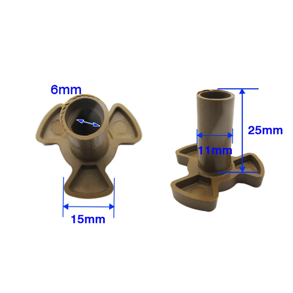 

4Pcs 25mm Microwave Oven Turntable Roller Guide Support Coupler Tray Shaft Microwave Oven Glass Turntable Hub Bracket Parts