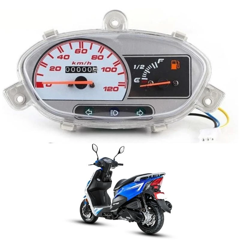 12V Motorcycle Odometer Speedometer Instrument for JOG 100 125CC with Weatherproof Construction & Low Power Consumption D7YA