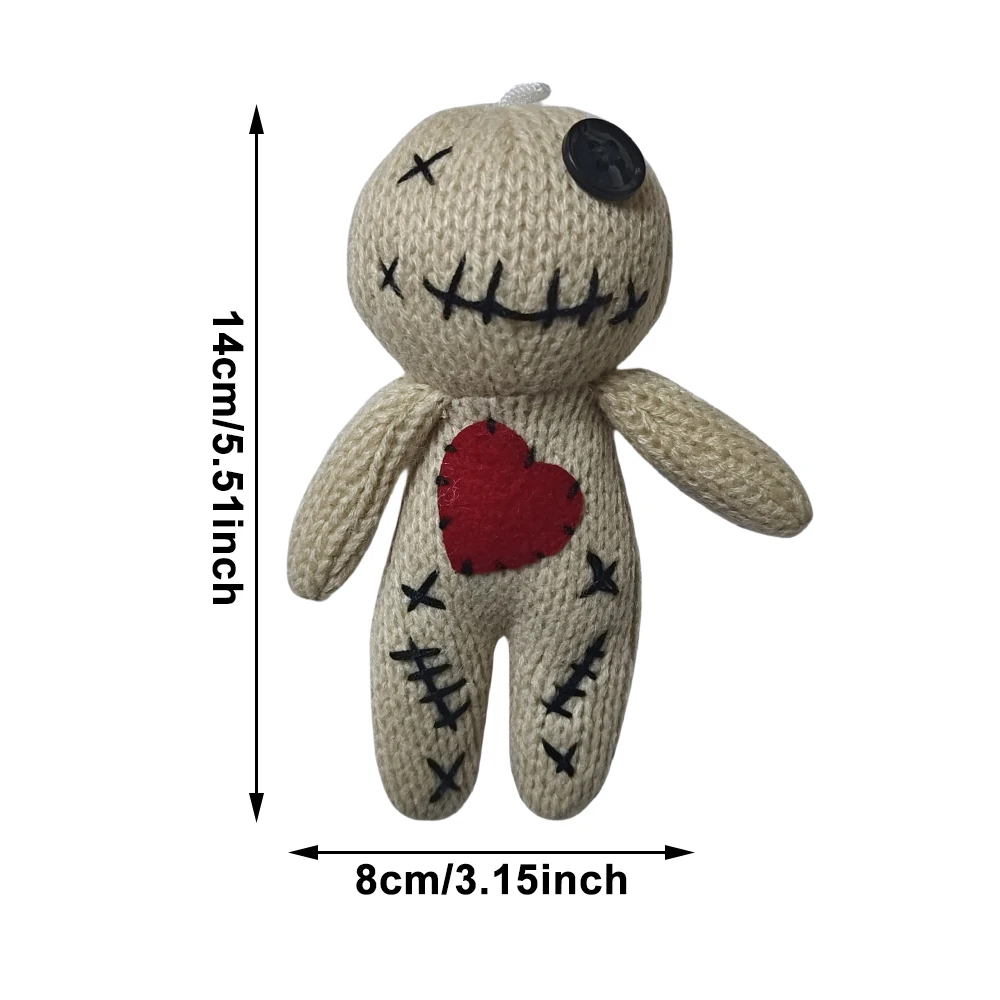 10pcs Original Voodoo Doll Horror Cursed Doll Ghost Toy Figure Stress Relieving Yarn Voodoo Doll Halloween Decorations Gag Gifts