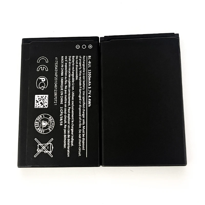 1200mAh 3.7V BL-4UL Lithium Battery for Nokia 225 225 330 Dual/3310 2017 RM-1011 1012 1126 1172 BL 4UL Mobile Phone Batteries
