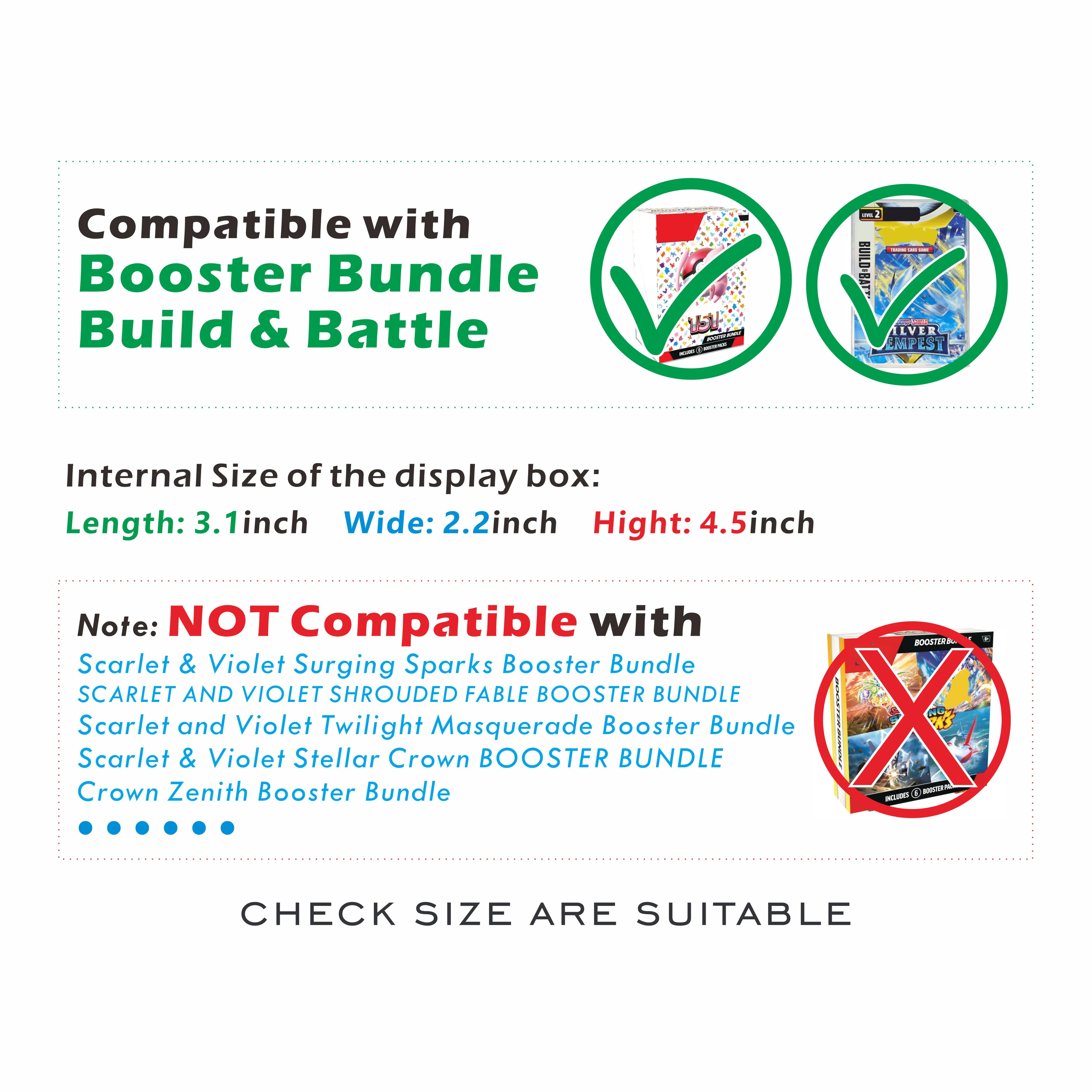 حافظة مغناطيسية من الأكريليك لحزمة معززة / بناء ومعركة مع غطاء مغناطيسي، مقاوم للرطوبة، تخزين وعرض قوي