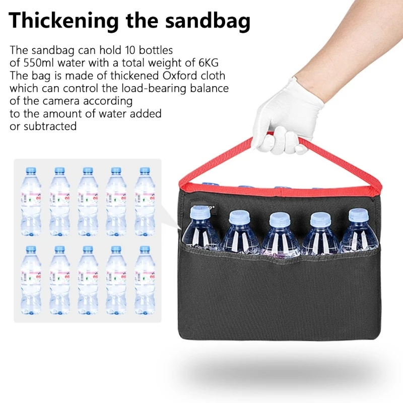 튼튼한 사진 조명 스탠드 샌드백, 내부 주머니가 있는 옥스포드 천, 스튜디오 조명용 빠른 밸런스